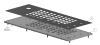 Clavier inox 85 touches rondes ø15mm avec trackball inox montage par l'avant