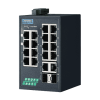 Switch Rail DIN industriel PROFINET ProView 16 ports FE + 2 Gb  -40°C 75°C