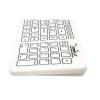 Ultra-flat medical silicone keyboard with 105 keys, IP65 disinfectable, wireless