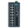 Switch Rail DIN industriel 16 ports Gb  + 4 Fibre SFP Managé