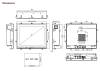 Panel PC 15" triple affichage IP65 compatible processeur Intel Pentium, Celeron et Intel Core I3, I5, I7 de 12eme,13eme et 14eme gen.