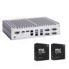 PC fanless pour l'IA configuré avec un processeur Intel Core Ultra, x1 HDMI/DisplayPort, x4 LAN, x4 COM, x6 USB et x2 USB Type-C
