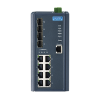 Managed Ethernet Switch 8 GbE Ports + 4 SFP Ports Resistant to Extreme Temperatures