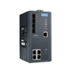 Managed PoE switch with redundant power supply x4 LAN GB + x4 SFP P compliant with EN50121-4
