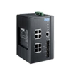 Switch PoE certifié IEC 62443-4-2 x8 LAN GB+ x4 SFP IP30 résistant aux hautes et basses températures