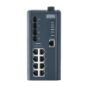 Switch ethernet 8 ports 10/100Mbps + 4 SFP Administrable -40~75℃