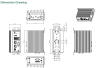 PC fanless compact Intel Processor N97 Quad Core x1 HDMI 4K, x3 LAN GB, x2 USB, GPIO et x2 COM DB9