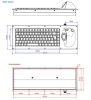 Clavier MIL-STD-810G IP65 87 touches rétroécaliré - QWERTY English