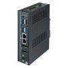 PC fanless compact avec Intel Atom x6413E, 8 GB DDR4, 2 x LAN, 2 x COM, 4 x USB, Rail DIN