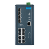 Managed Ethernet Switch x8 LAN GB POE ports and x4 SFP ports EN50121-4 standard
