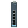 Switch rail DIN industriel 5 ports Ethernet 10/100 Mbps en boîtier métallique et alimentation redondante