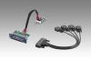 Module d'extension pour PC industriel fanless, Non-Isolated RS-232, DB37, 4-Ch, PCIe I/F