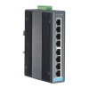 Switch Rail DIN industriel  8 ports Ethernet Gigabit -40°C +70°C en boîtier métallique et alimentation redondant