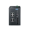 Switch PoE certifié IEC 62443-4-2 x8 LAN GB+ x4 SFP IP30 résistant aux hautes et basses températures