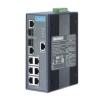 Switch Rail DIN industriel 6 ports Gigabit + 2 combo Managé -40°C 75°C