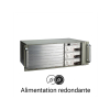 Châssis 4U pour cartes Compact PCI, alimentation redondante, hébergement x8  cartes 6U