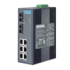 Switch Rail Din industriel 6 ports Gb + 2 FO SM non managé