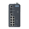 Switch Rail DIN industriel 8 ports POE + 2 Combo Gigabits non managé