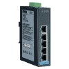 Switch rail DIN industriel 5 ports Ethernet 10/100 Mbps en boîtier métallique et alimentation redondante