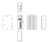 Passerelle de cybersécurité fanless avec Intel ATOM x4 LAN GB, X1 LAN bypass, x1 DMI Rail DIN