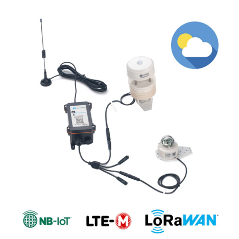 LoRaWAN,NB-IoT,LTE-M Weather Station