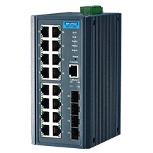 16FE+4G SFP Managed Ethernet Switch, -40~75℃