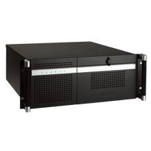 Quiet 4U Rackmount Chassis for ATX/uATX Motherboard or Full-size SBC with Dual System Support with backplane