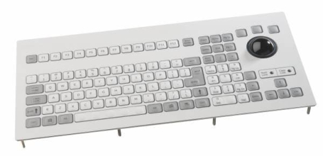 Industrial keyboard 106 keys with trackball  38mm IP65 Qwerty PS/2