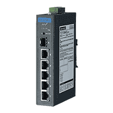 4GE PoE+1G+1G SFP, Unmanaged Ethernet Switch, IEEE802.3af/at, 24~48VDC(BE version),  48V~53VDC(AE Version), -40~75℃