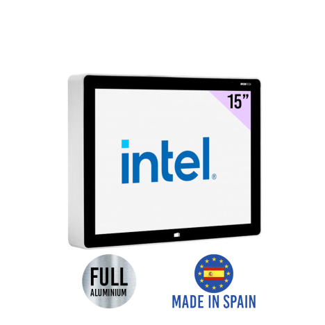 SILVER - Aluminum close frame  15" panel PC