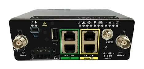 Rugged Industrial Multimode 4G Cellular Router with 2x 10/100Base-T(x) Ethernet ports, 2x RS-232 ports and 1x USB2.0 port
