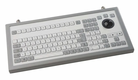 Industrial keyboard IP65 (Spanish), 106 keys, with Trackball 38mm, PS/2 Dekstop