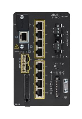 10 Port Rugged Managed Switch with 8x Gigabit copper, 2x 10 Gigabit Fibre SFP+ ports and modular expansion