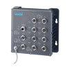 Switch pour application ferroviaire, EN50155 IP67 8x M12 Managed Switch wide temp.