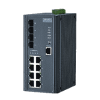 8FE+4G SFP Managed Ethernet Switch, -40~75℃