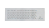 Stainless steel keyboard with 105 keys for front panel mount