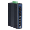 Switch industriel, 4Tx + 2 MM Unmanaged Ethernet Switch w/ ST