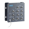 Switch pour application ferroviaire, EN50155 IP67 8x M12 Managed Switch wide temp.