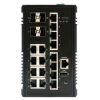 16+4 Port Industrial PoE+ Ethernet Switch with 10G Uplink