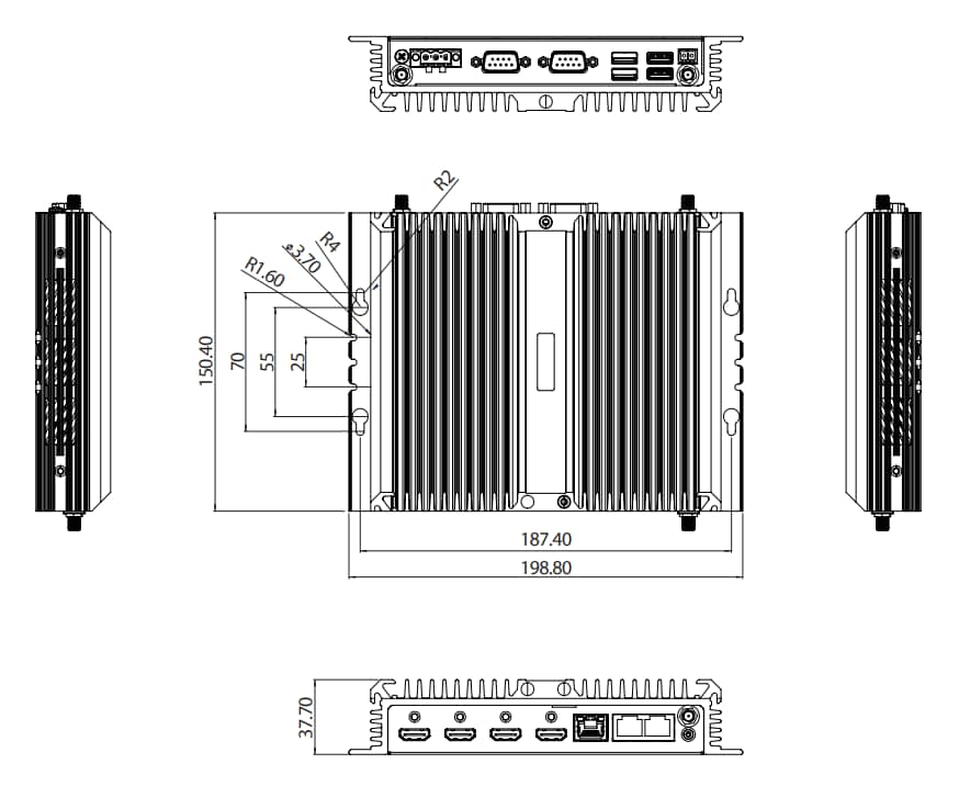 dimensions t70