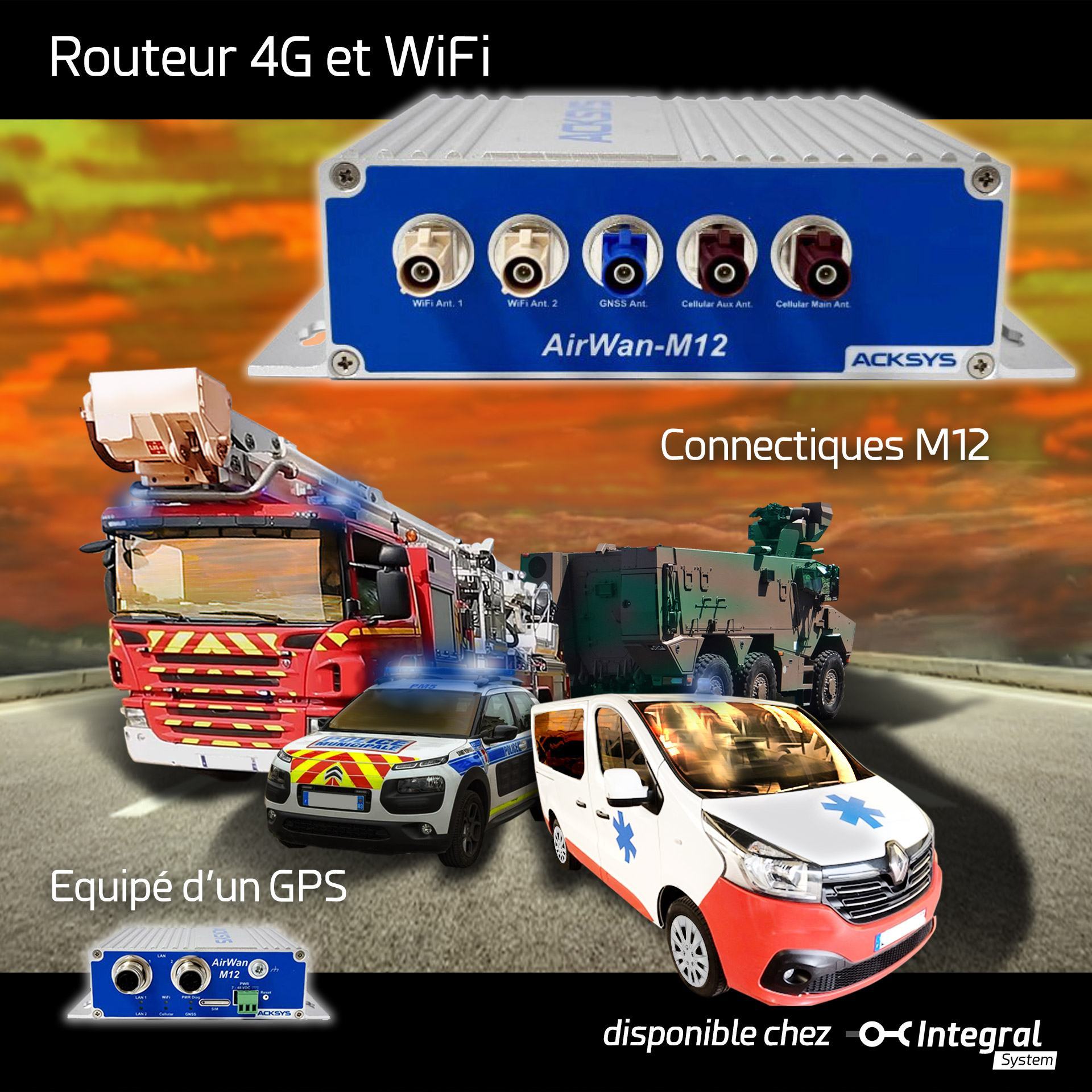 Routeur 4G industriel - M120N embarqué - Sparwan