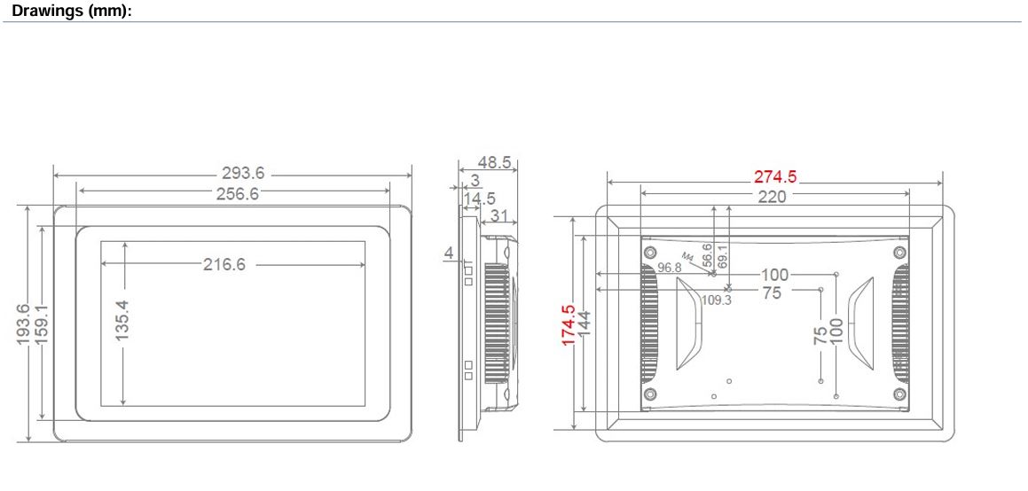 Web Panel 10" schema