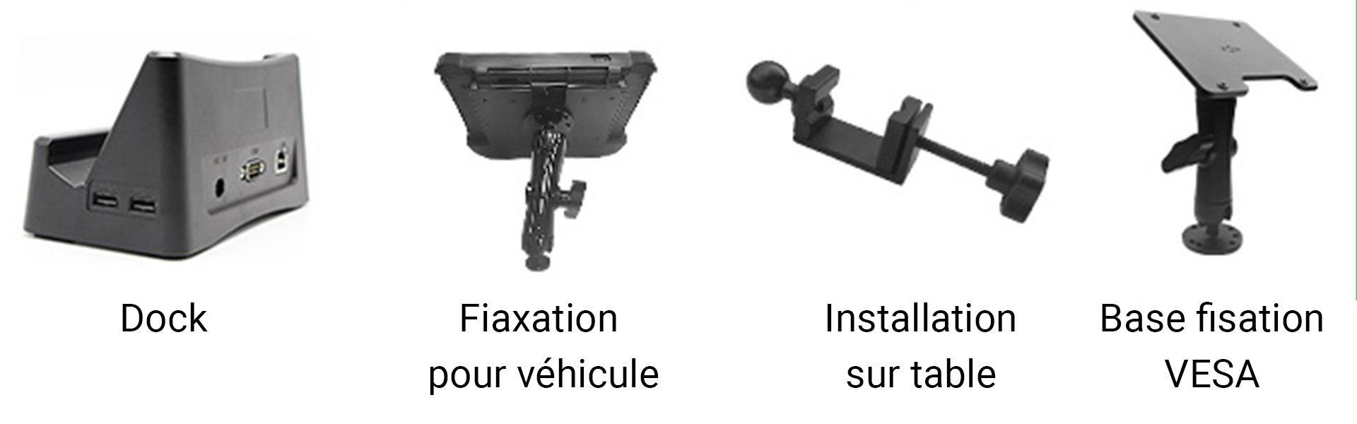 Docks et fixations en options