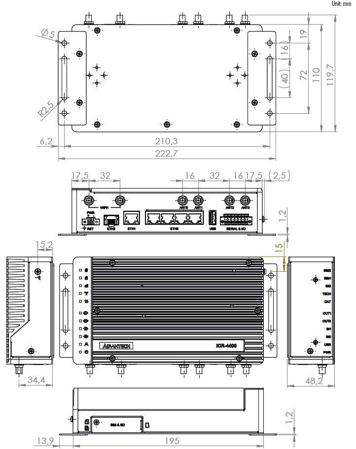 Dimensions ICR-4461