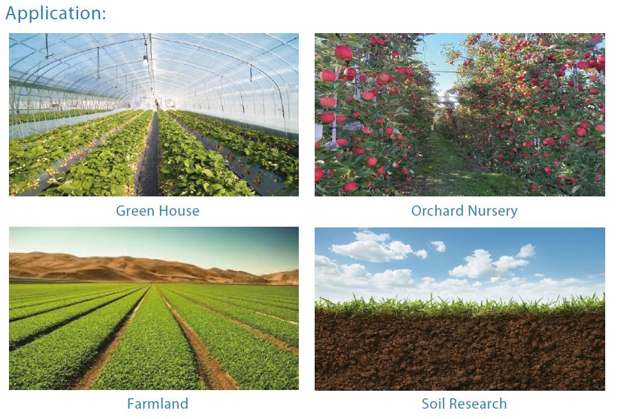 Domaine d'utilisation des capteurs 