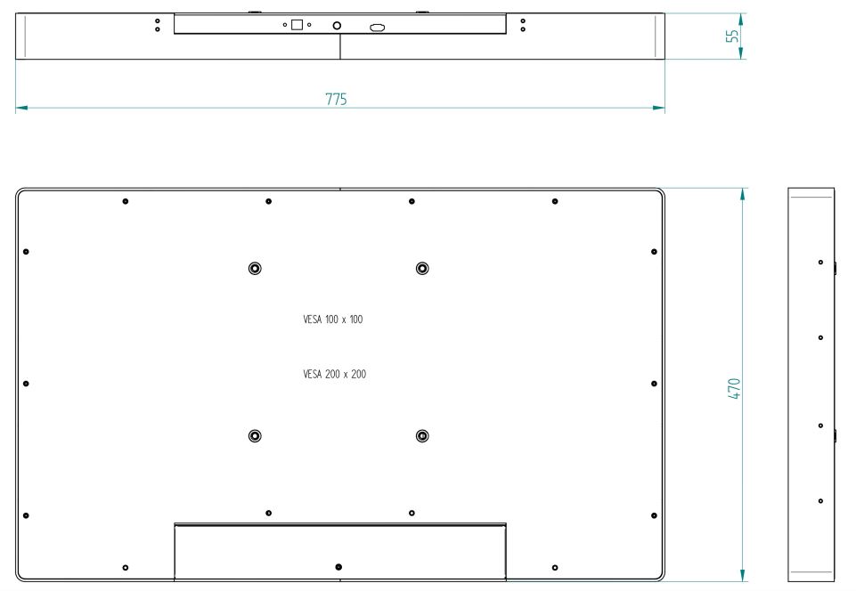 panel PC 32" schema