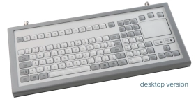 Clavier industriel avec pavé numérique QWERTY encastrable avec trackpad marque NSI (avec membrane)
