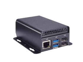 Mini PC type Raspberry avec processeur Intel Celeron N3350, 1 micro HDMI, 4GB RAM / 64GB eMMC, 1 x LAN et 4 x USB