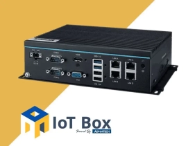 PC Fanless Intel N97, 8GB DDR5, 256GB M.2, 4 x LAN, 6 x COM, HDMI + VGA, Windows 10 IoT LTSC