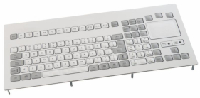 Clavier industriel avec pavé numérique QWERTY encastrable avec trackpad marque NSI (avec membrane)